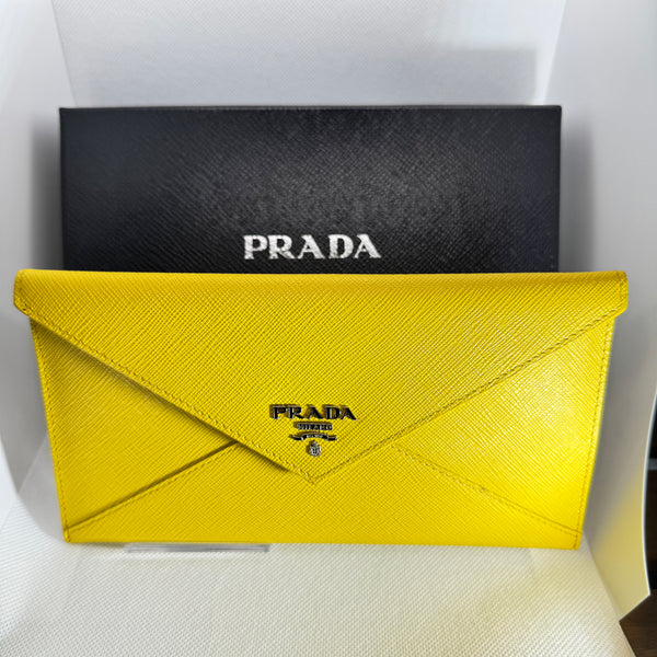 PRADA プラダ 二つ折り長財布 SAFFIANO LETTER（サフィアーノ レター）