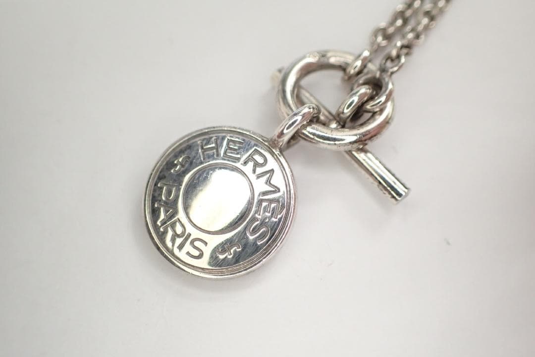 HERMES セリエ アミュレット ネックレス Ag925 シルバー 9.9g